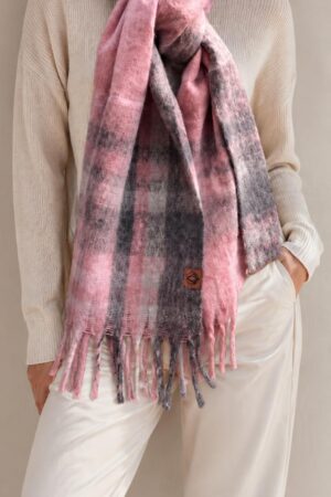 Pashmina Nube Rosa/gris