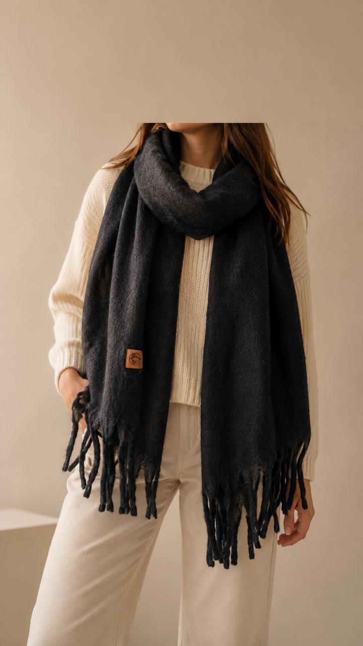 Pashmina Nube Negro
